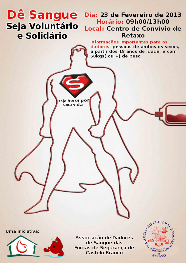 Cartaz Recolha de sangue