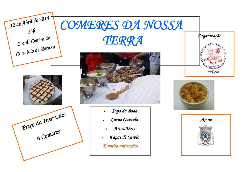 Cartaz da iniciativa Comeres da Nossa Terra