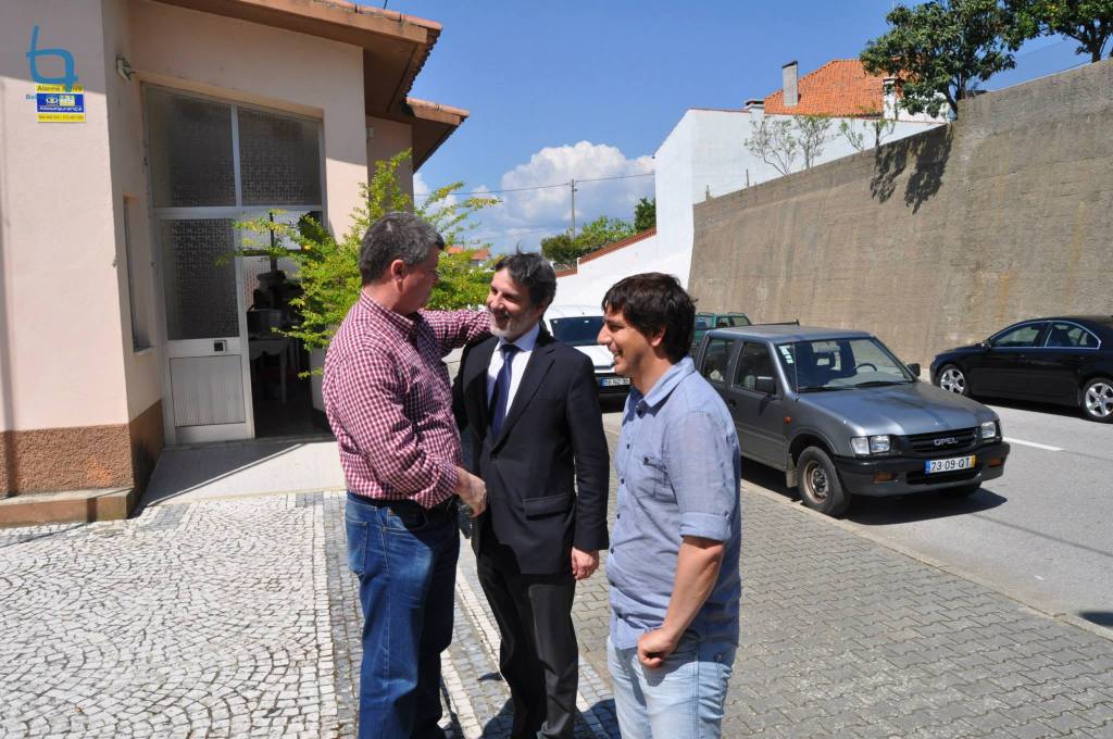 Chegada dos presidentes (José Luís Pires, Luís Correia e Miguel Vaz)